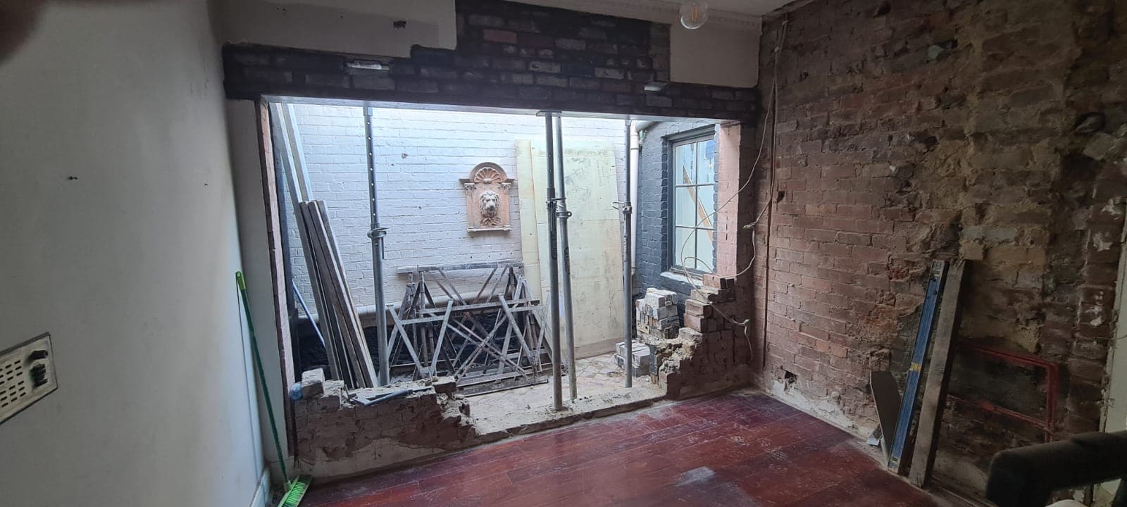 Heritage brickwork renovation with structural propping for a Glen Iris period property