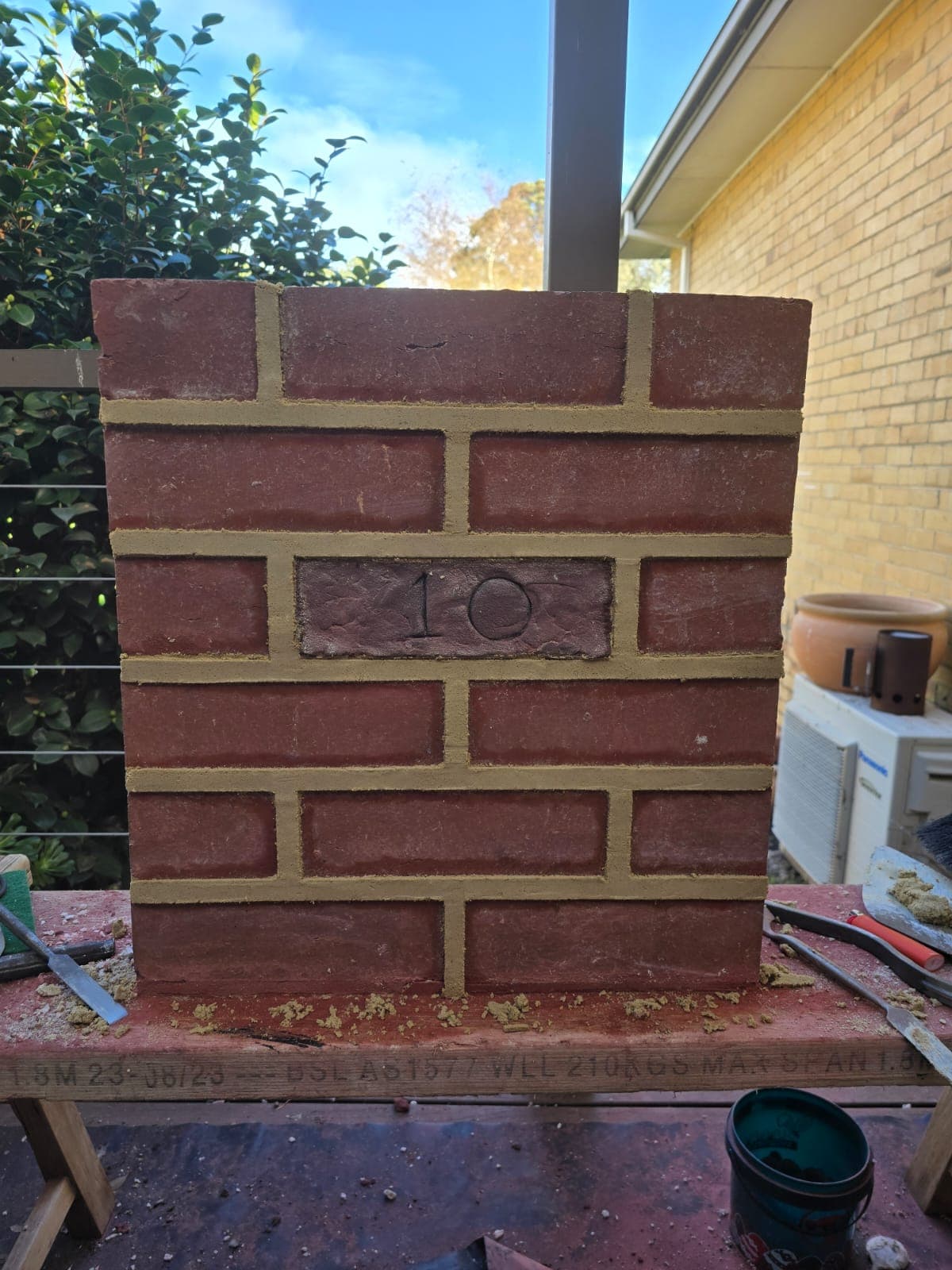Close-up of colour-matched tuck pointing blended seamlessly into original heritage masonry by Goodwin Bricklaying